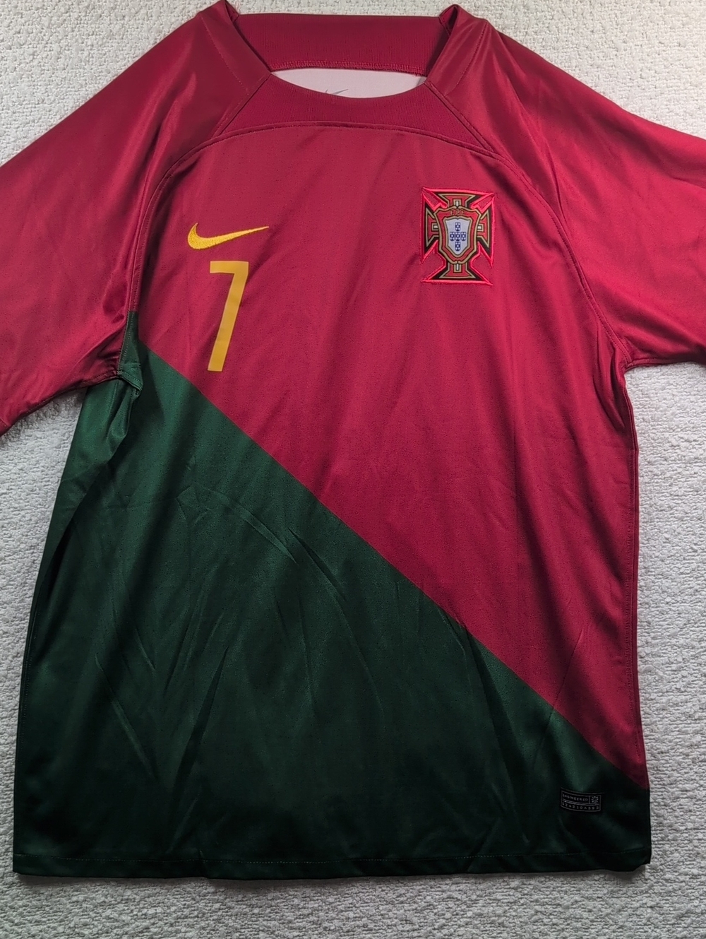 Nike Portugal 2022 home soccer jersey for Cristiano Ronaldo XXL